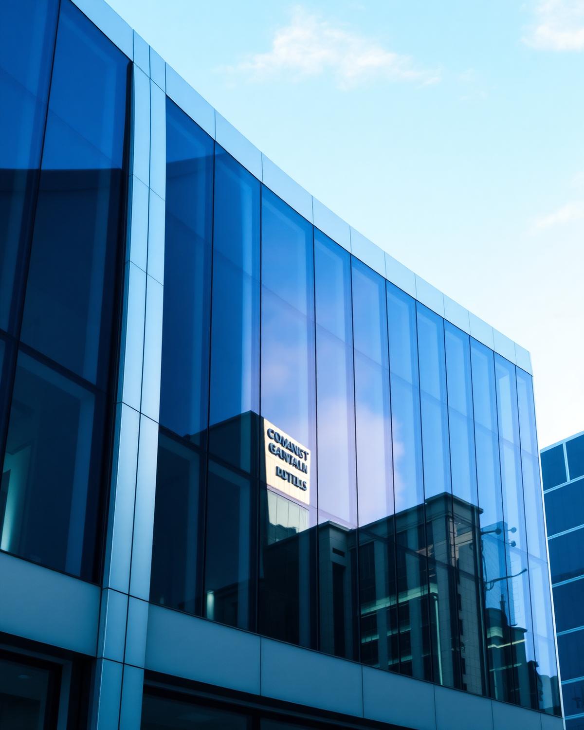 Modern glass office building representing institutional capital
